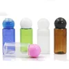 Empty Transparent Cosmetic Skin Care Shampoo Spherical Cover Plastic Bottle 15ml