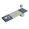 Eco-friendly Sisal And Soft Carpet With Ball Cat Scratcher Wood Cat Scratcher