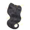 high quality human hair waving black color ladies fashion body wave 7 inch 4 pcs per bag human hair extension