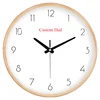 Cheap Decorated Wooden Customized Wall Clock Logo Photo Printing No-Ticking Modern Wall Clock Low Moq Custom Design Clock Dial