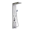 2019 New Arrival Stainless Steel Brushed Nickel Shower Panel Rainfall Shower Column With Massage Body Jets Tub Tap
