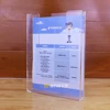 Wall mounted A4 Acrylic Documents Display Rack Advertisement Paper Holder