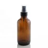 Wholesale Amber 4oz 120ml Essential Oil Dropper Empty Bottle Boston Round Glass Bottle With Treatment Spray Pump (GRA37C)