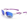 TR90 cycling polarized sunglasses sport 2019 mirrored lens white purple temple