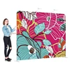 booth display advertising full colors heat transfer printing straight wall pillow case backdrop for events