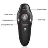 Black Pocket Micro Wireless Presenter With Finger Mouse Mini Rgb Laser Pointer