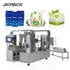 Automatic weighing liquid food filling sealing plastic packet detergente milk pouch packing bags machine