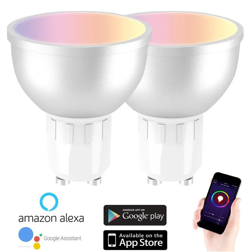 GU10 Dimmable LED Smart Spot Light (Compatible with Amazon Alexa Apple HomeKit and Google Assistant) WiFi White Ambiance Smart