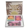 3 In 1 Coconut Island Eyeshadow Palette Set Pearlescent Matte Pumpkin Color