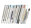 Wholesale Bulk Smooth Writing Metal Plastic Refill Black Blue Red Green Color Ink Ball point pen gel pen refills cheap price