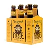 Custom logo 4PK or 6PK divided cardboard beer holder with handle