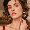 Kaimei 2019 fashionable jewelry women newest hot selling amazon best sellers evil eye stud earrings for girls 2019