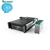 cnc oscillating knife fabric suede boots flatbed cutter cutting machine