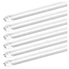 Shop T8 LED Light Tube and 4ft 18W tubes led equivalent 40W 5000K Clear Cover G13 Lighting Fixture
