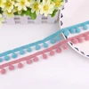wholesale Spot 1.2CM PomPom trim color nylon tassel lace for clothing accessories and curtain accessories