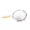 Kitchen use Stainless Steel Fine Mesh Strainer with comfortable wooden handle