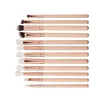 Cruelty-free synthetic wooden travel makeup brush set