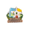 Custom promotional metal gold shield shape enamel lapel pin