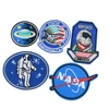 Wholesale clothing astronaut embroidery patch badge space pilot embroidery iron on patch