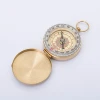 G50 Pure copper brass pocket watch retro flip compass for outdoor camping hiking survival