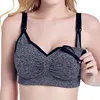 Deep V Solid Color Soft Breathable Adjustable Straps Feeding Nursing Bra