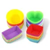 Silicone Cupcake Baking Cups Liners Reusable Non-Stick Muffin Molds Sets Multiple Size and Shape
