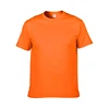design your own simple plain custom mens pocket men tshirts pattern in orange and black