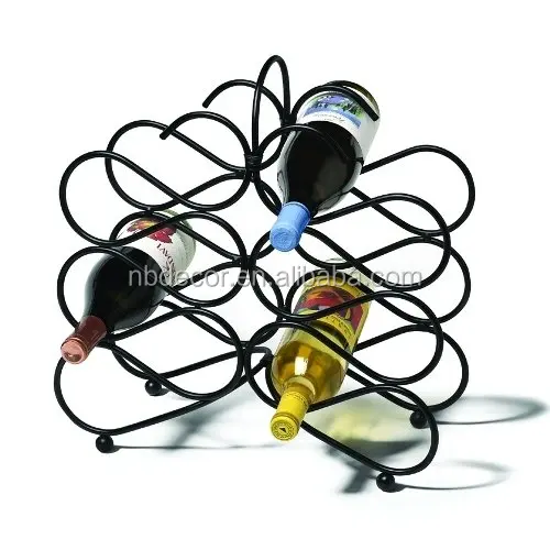 Spectrum 48710 Scroll Wine Rack, Black $23  16 x 5.8 x 16.2 inches ; 4 pounds.jpg