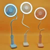 2 in1 Multifunction Clip-on USB Recgargeable LED Table Light Fan