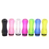 Colorful flat round mouthpieces vape drip tip Wholesale plastic 510 drip tip