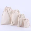 Custom Print Linen Reusable Muslin Bag Gift Candy Favor Bag Jewelry Pouches Small Drawstring Bag for Wedding Tea Rice