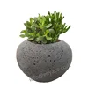 Eco-friendly concrete flower pot cement, stone succulent plant flower pot