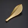 Custom Cheap Brass Handle And Leaf Shape Handle For Drawer / Door