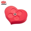 Wholesale Luxury Custom Romantic Chocolate Gift Packaging Top and Bottom Rigid Cardboard Paper Heart Box with Lid
