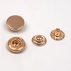China Custom Made Four Parts Metal Press Snap Jeans Buttons For Clothing