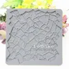 square 15*15cm stone wall floor board shape silicone fondant cake cookie chocolate crisp lace molds for cakes tools