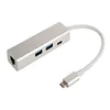 2019 Portable USB TYPE-C TO 2 USB3.0 PD RJ45 1000M for laptop and phone
