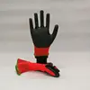 Bubbles Pattern Clear Coat Nitrile Palm Glove
