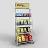 Merchandiser wire potato chips snack wire display shelf wire shelves storage rack for retail outlet movable structure hot sell