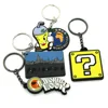 2019 hot selling candy color keychain support custom printed logo silicone keyrings