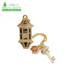 Free sample unique design custom cage key metal hard enamel rose gold men's ties lapel pin with chain