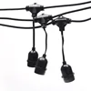 E26 E27 Base Suspended Outdoor Cafe Lights Garden Lights Screw Socket Bulb String