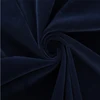 knitted material in 100 polyester super and soft suede fabric hot sell free sample blue knitted