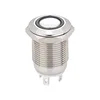 DC 12V 12mm 4 pin momentary switch led metal push button switch waterproof self-locking