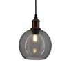 Classic Pendant Light Hand Blown Glass Ceiling Lights Rustic Hanging Light Seedy Glass Shade