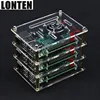 Lonten 3 Layers Raspberry Pi 3 B+ Transparent Acrylic Case Box + 3 x Cooling Fan+ Protection Cover for Raspberry Pi 2/3/3 Model