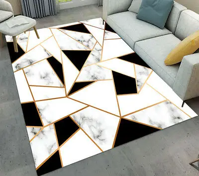 Black White Marble Texture Warm Mat Home Room Floor Decor Area Rugs Yoga Carpet Product On Black White Marble Texture Warm Mat