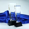 2 sizes k9 crystal raw material large trophy award with black base