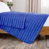 100% Cotton 550 Fill Power Lightweight Blue Down Comforter - Perfect for Summer