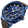 2019 New Mini Focus Men's Fashion Casual Auto Date Leather Band Quartz Analog Watches